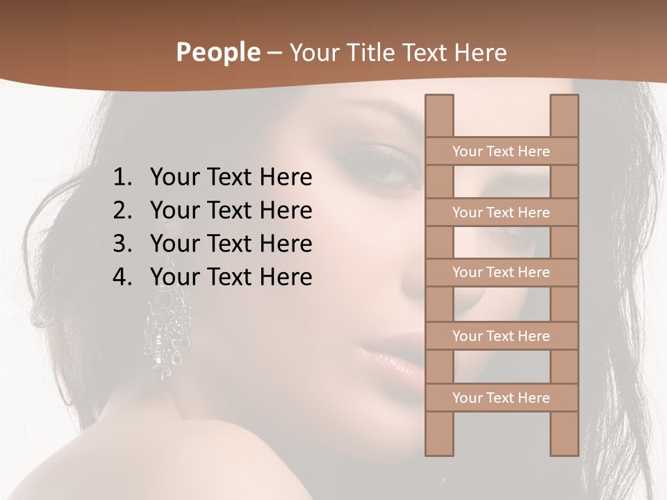 Attractive Clean Curly PowerPoint Template