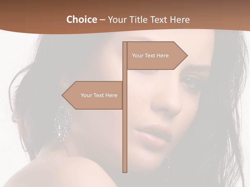 Attractive Clean Curly PowerPoint Template