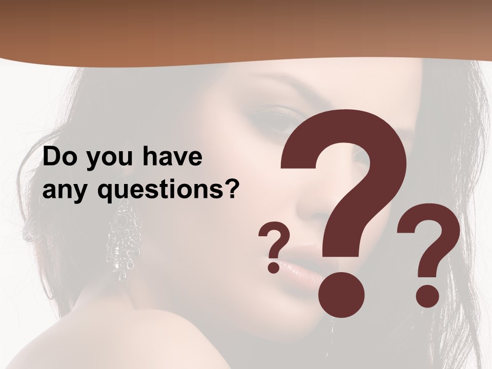 Attractive Clean Curly PowerPoint Template