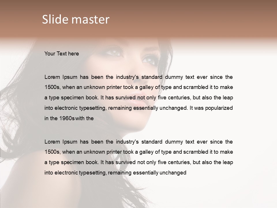 Health Care Hairstyle Background PowerPoint Template