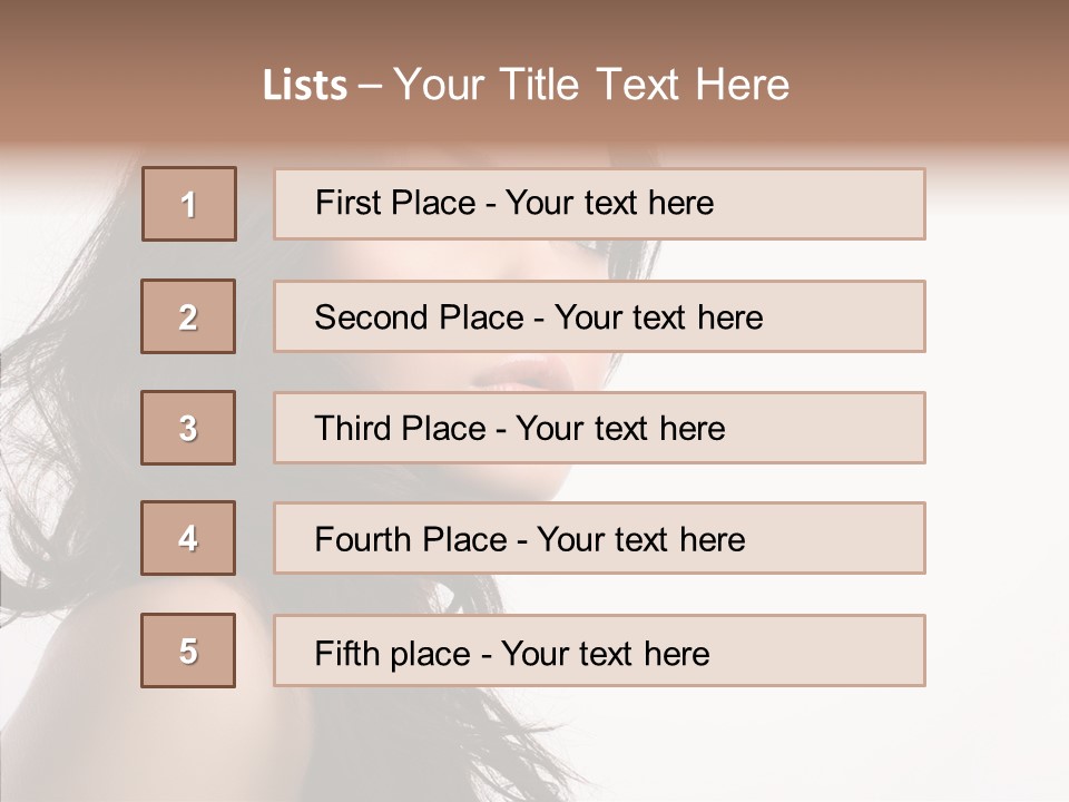 Health Care Hairstyle Background PowerPoint Template