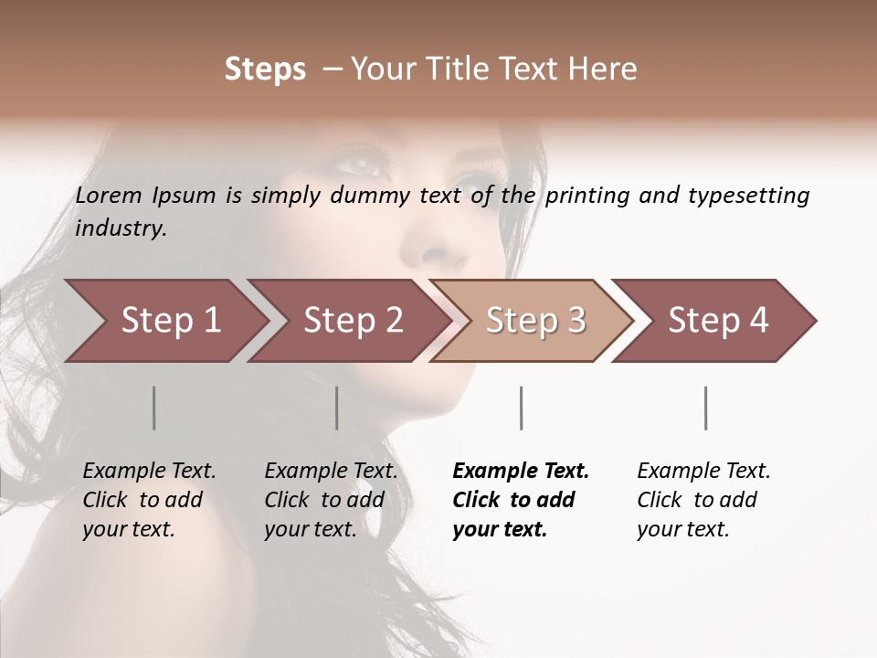 Health Care Hairstyle Background PowerPoint Template