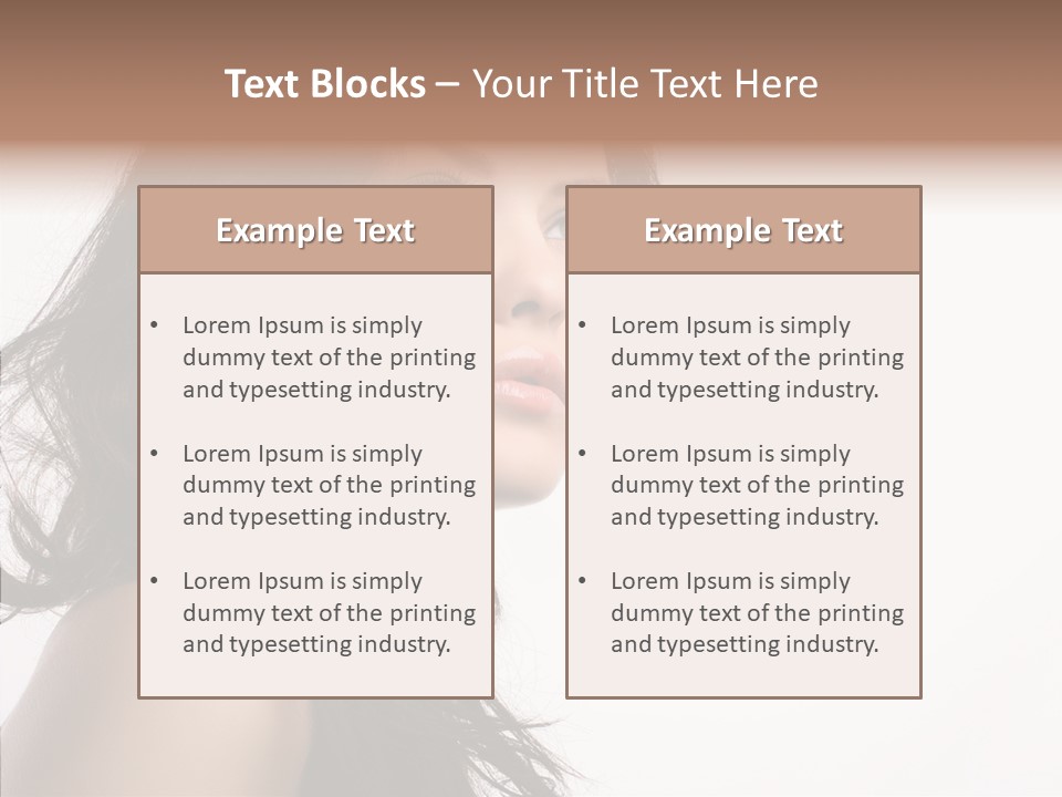Health Care Hairstyle Background PowerPoint Template