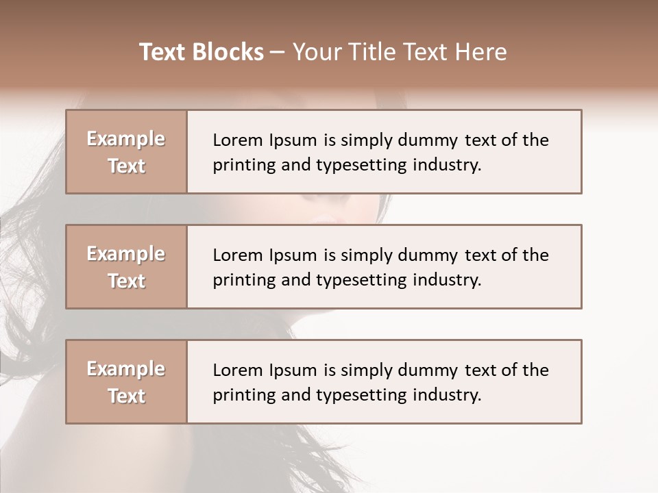 Health Care Hairstyle Background PowerPoint Template
