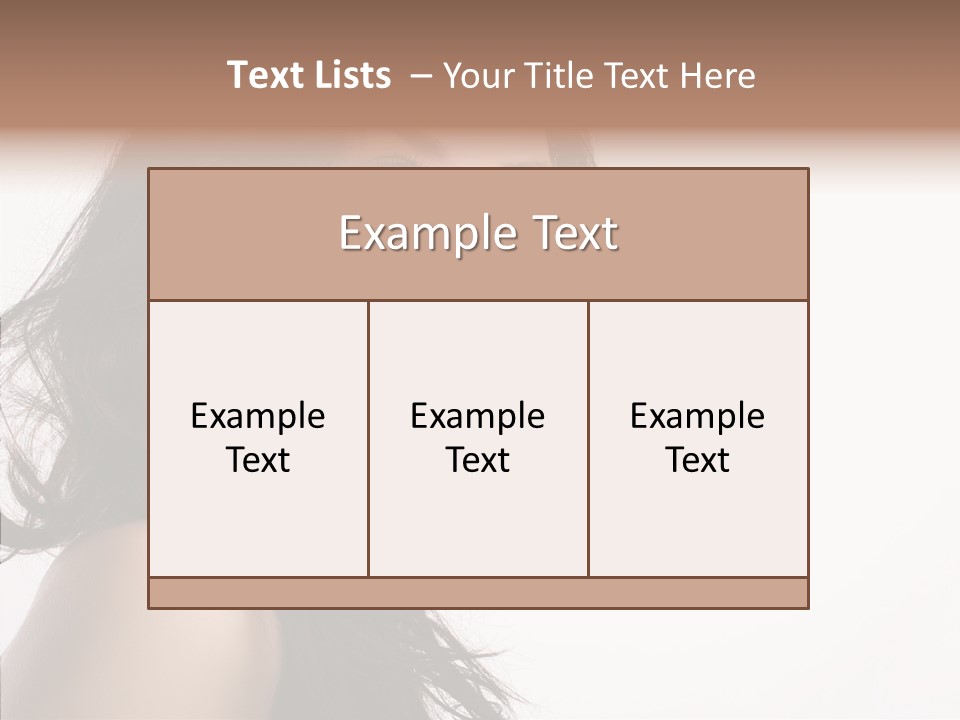 Health Care Hairstyle Background PowerPoint Template