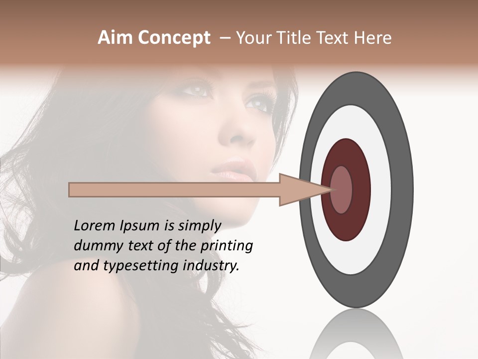 Health Care Hairstyle Background PowerPoint Template