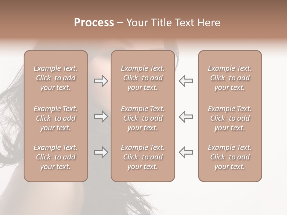 Health Care Hairstyle Background PowerPoint Template