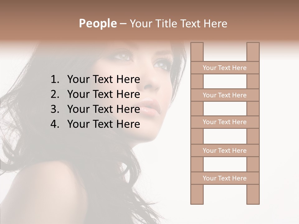 Health Care Hairstyle Background PowerPoint Template