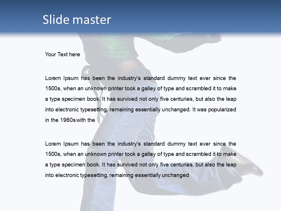 Dancer Modern Fly PowerPoint Template