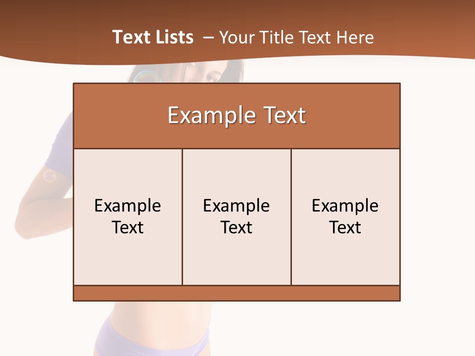 Face Cute Panties PowerPoint Template