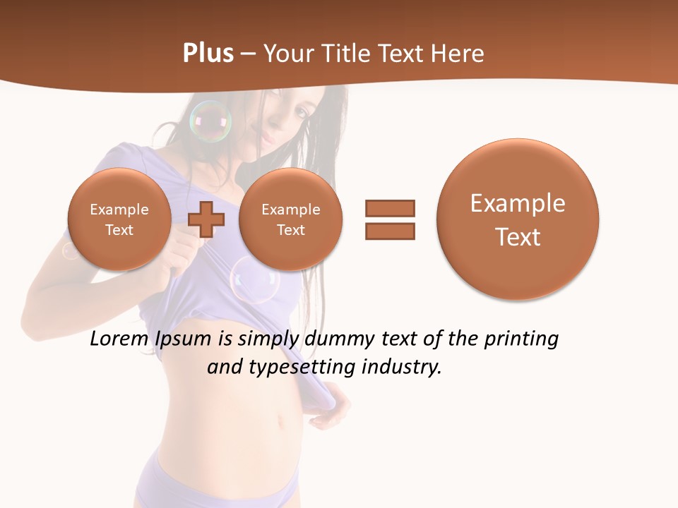 Face Cute Panties PowerPoint Template