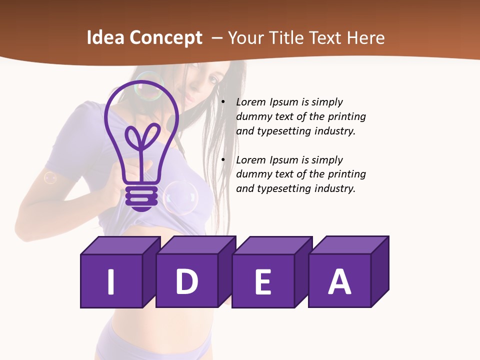 Face Cute Panties PowerPoint Template