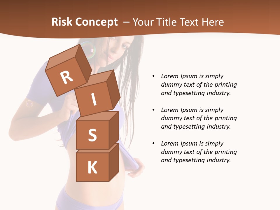 Face Cute Panties PowerPoint Template