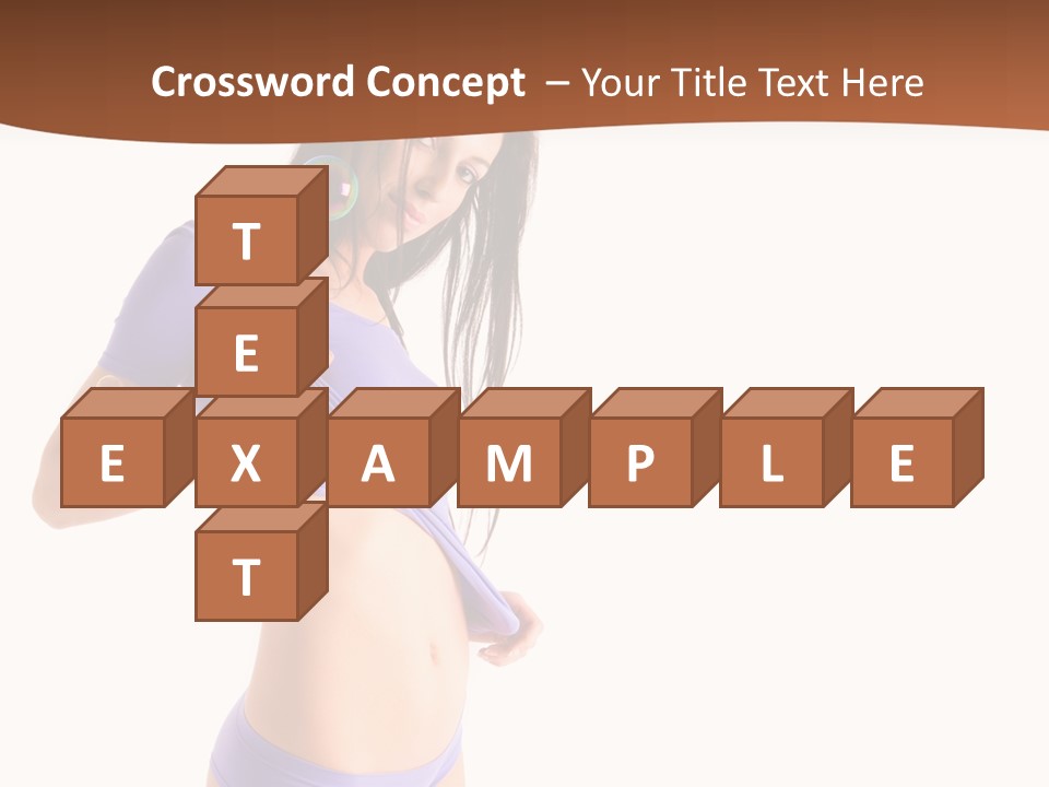 Face Cute Panties PowerPoint Template