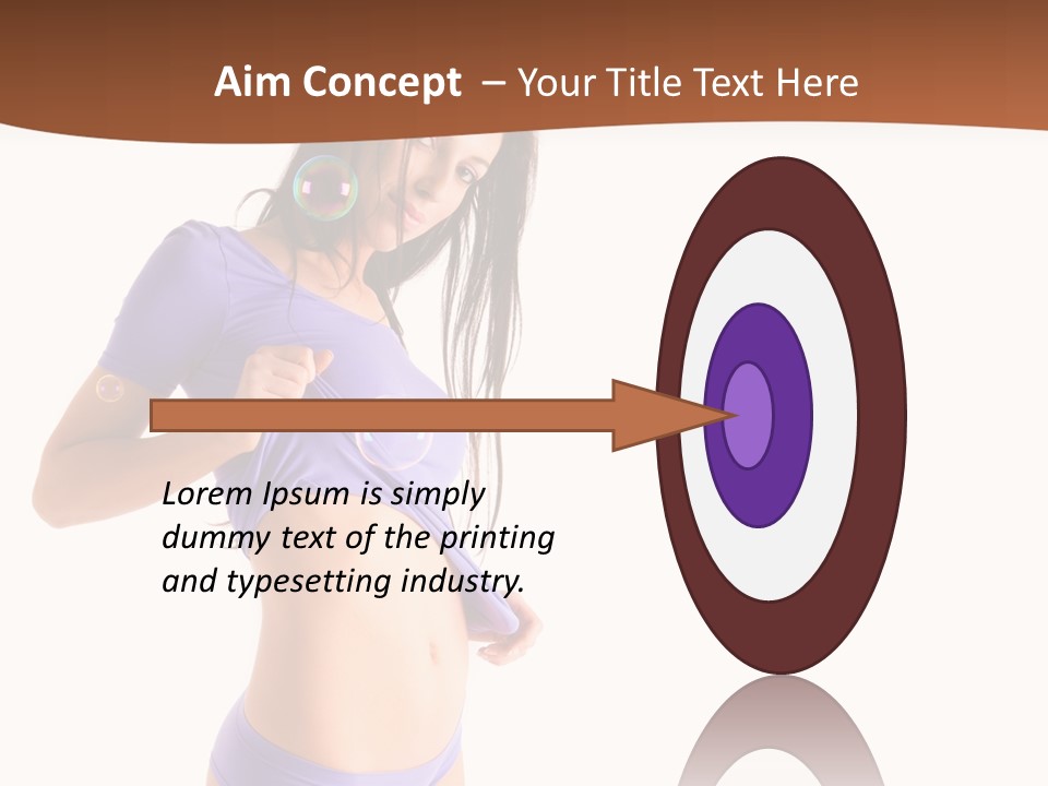 Face Cute Panties PowerPoint Template