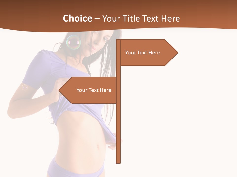 Face Cute Panties PowerPoint Template