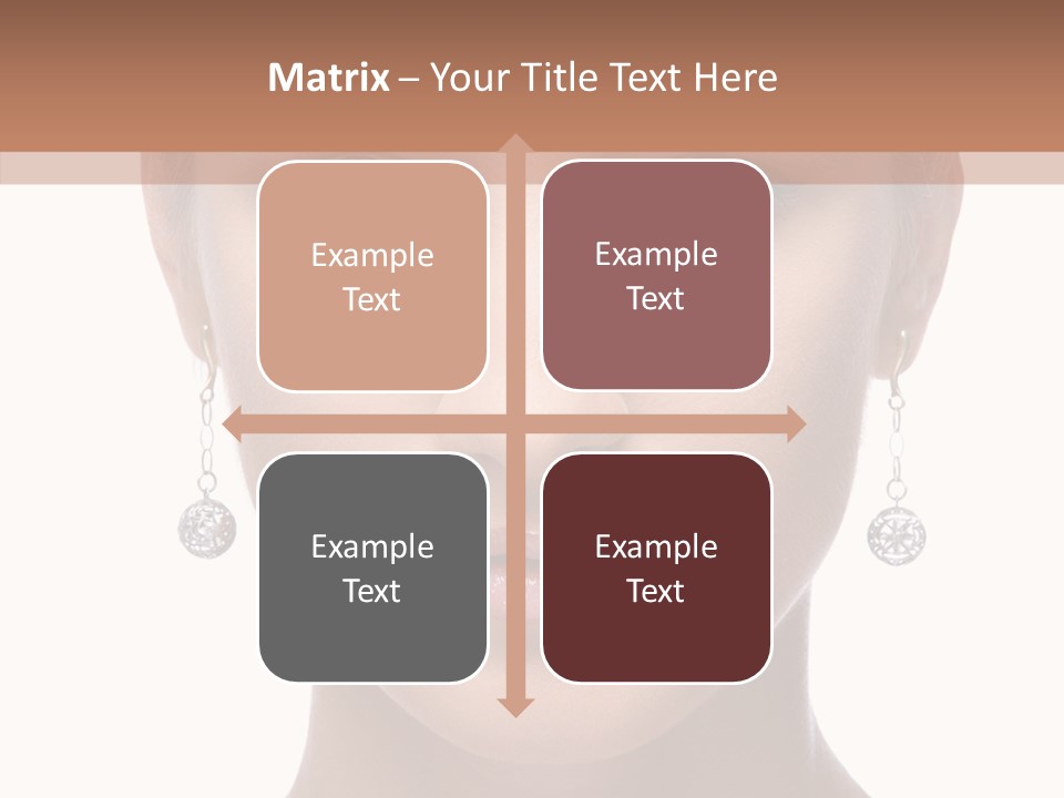 Girls Make Up Beautiful PowerPoint Template