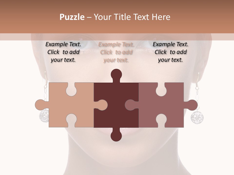 Girls Make Up Beautiful PowerPoint Template