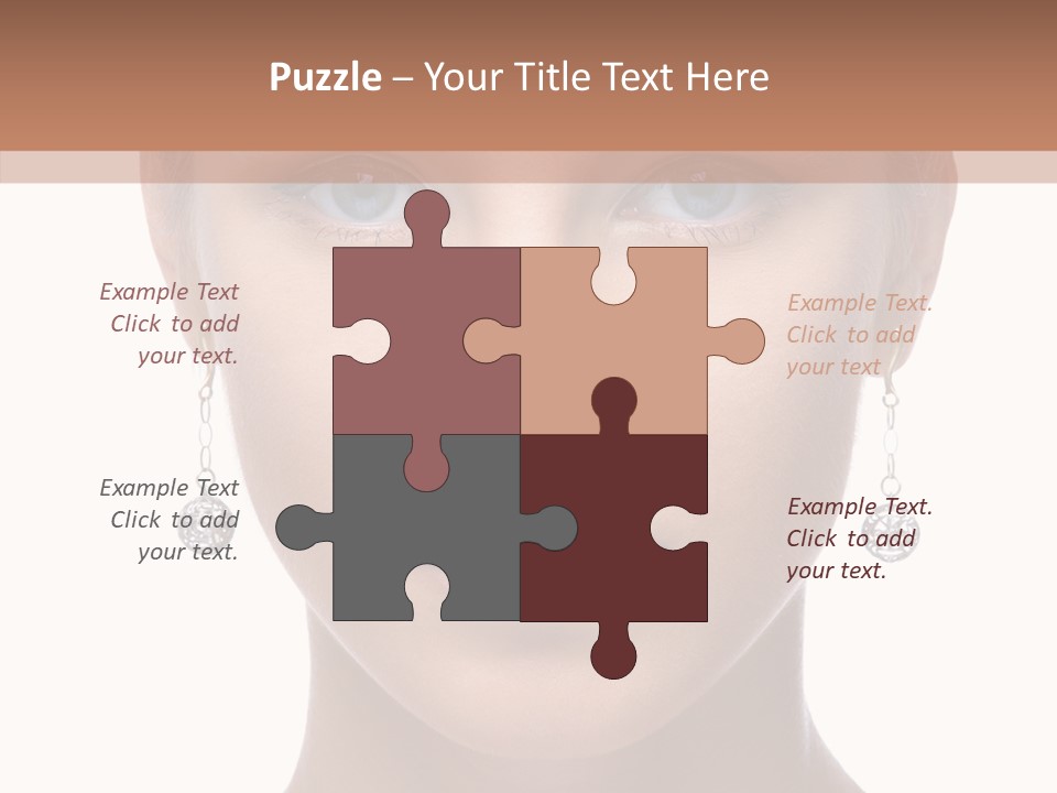 Girls Make Up Beautiful PowerPoint Template