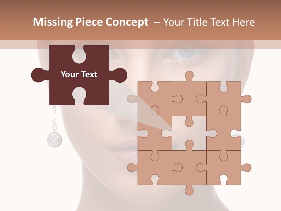 Girls Make Up Beautiful PowerPoint Template