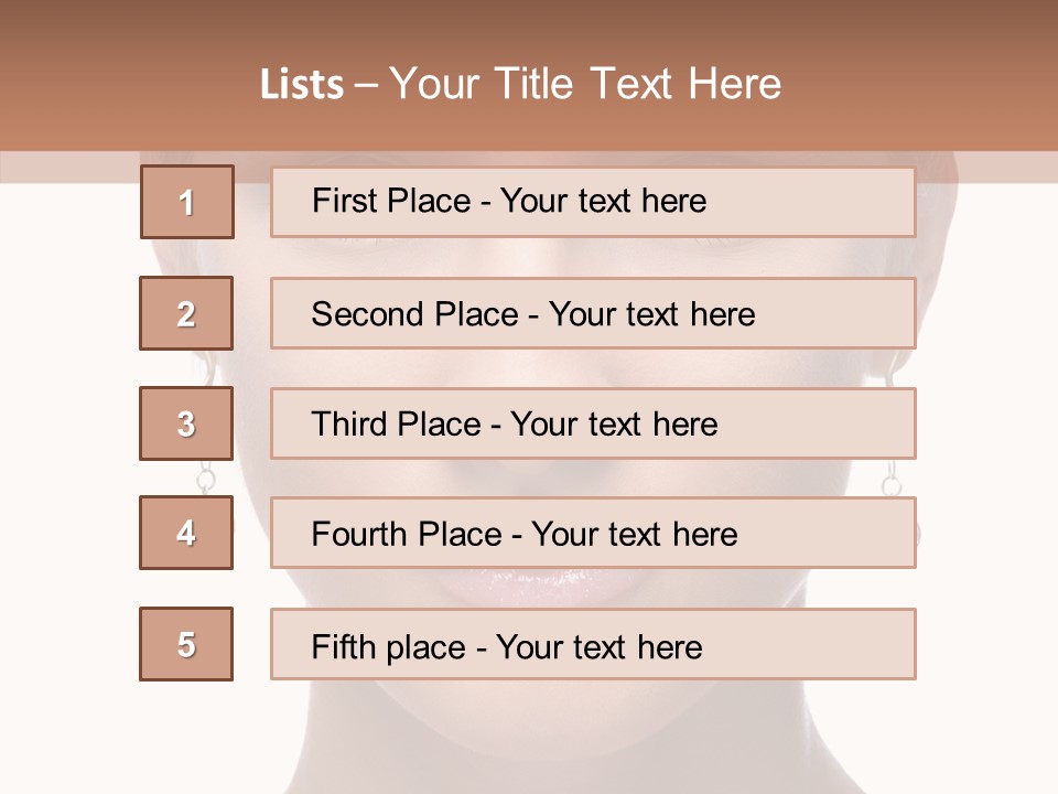 Girls Make Up Beautiful PowerPoint Template