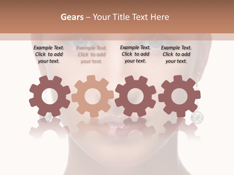 Girls Make Up Beautiful PowerPoint Template