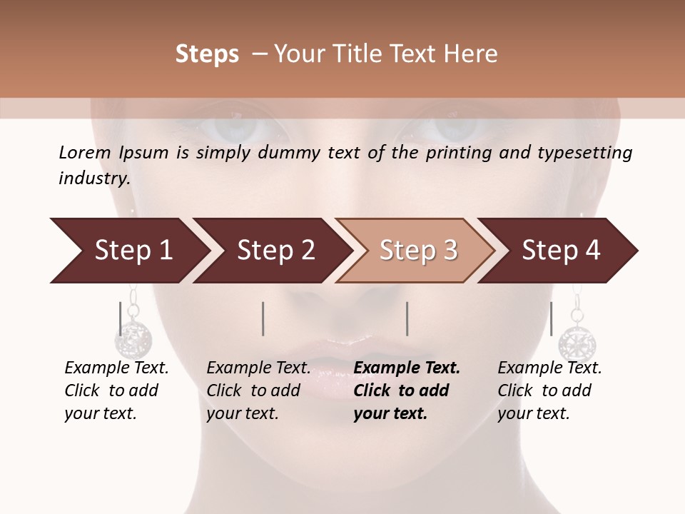 Girls Make Up Beautiful PowerPoint Template