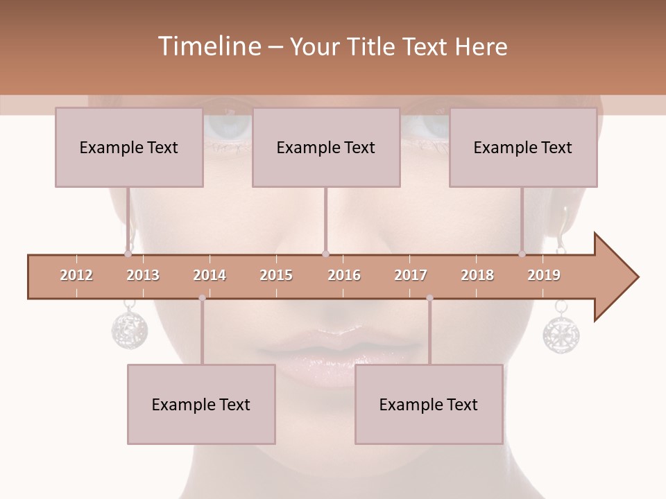 Girls Make Up Beautiful PowerPoint Template