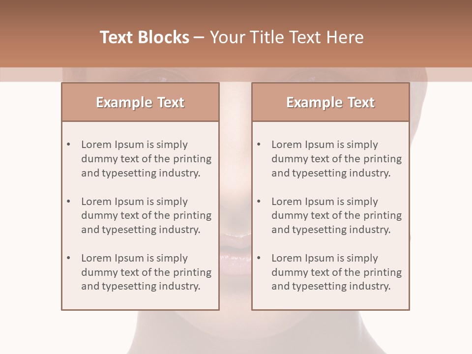 Girls Make Up Beautiful PowerPoint Template