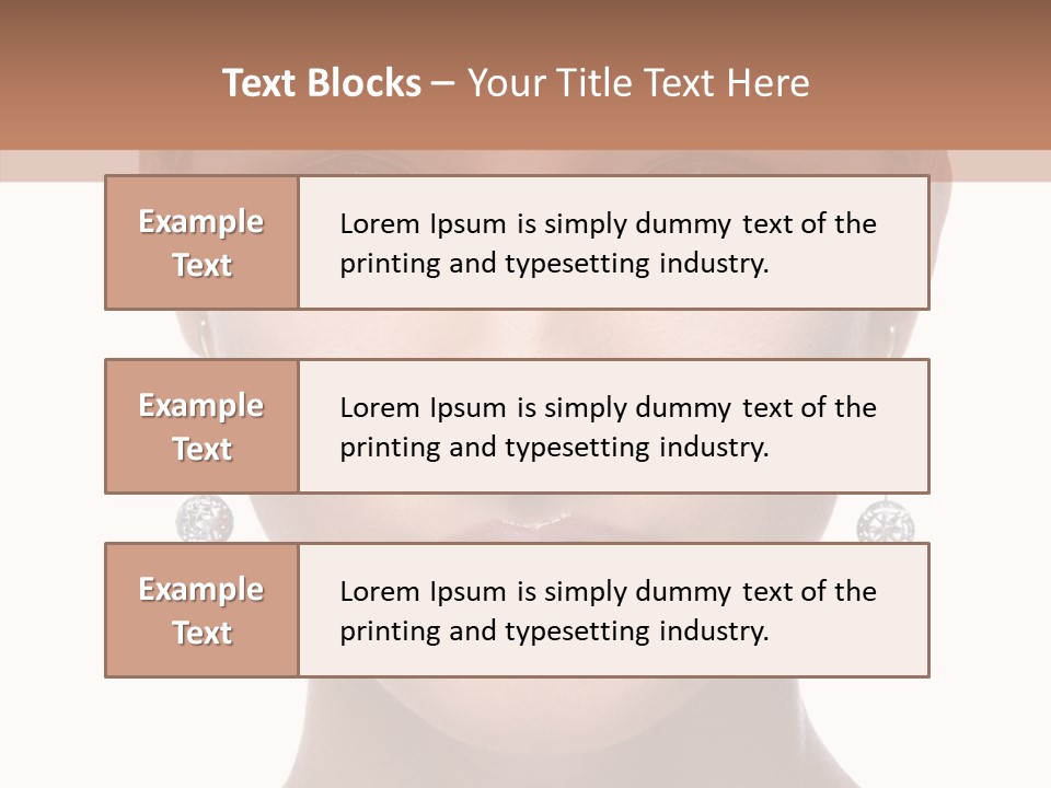 Girls Make Up Beautiful PowerPoint Template