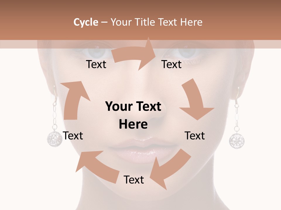 Girls Make Up Beautiful PowerPoint Template