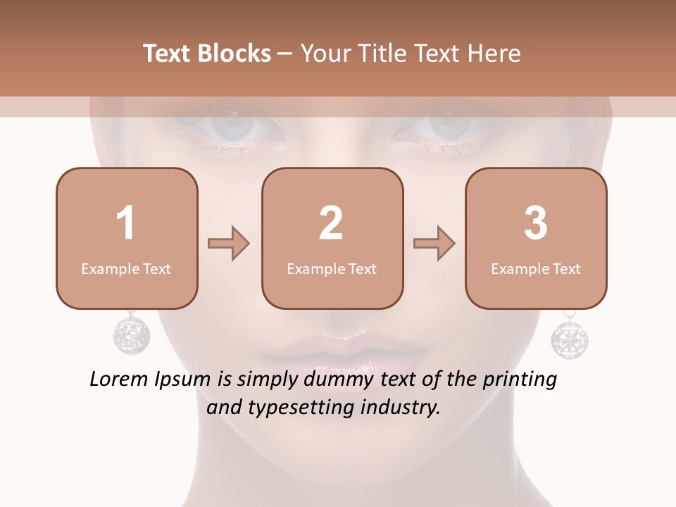 Girls Make Up Beautiful PowerPoint Template