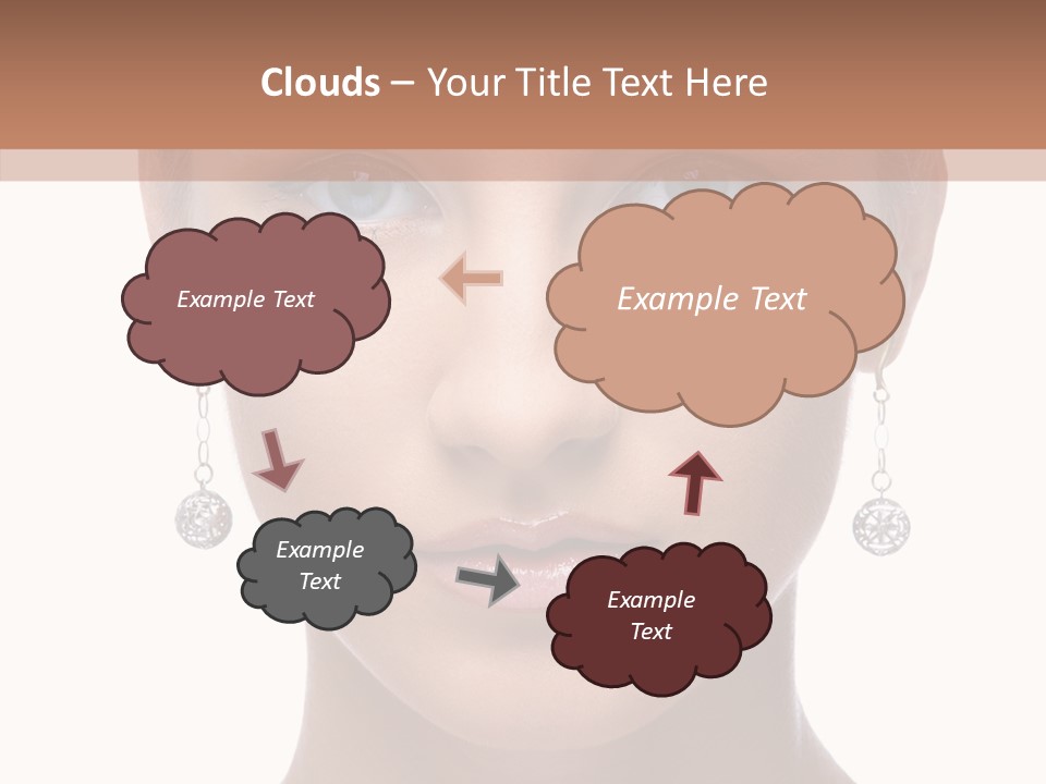 Girls Make Up Beautiful PowerPoint Template