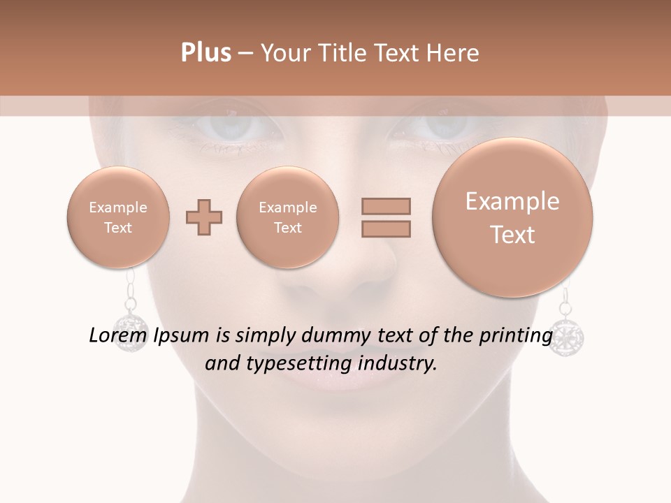 Girls Make Up Beautiful PowerPoint Template