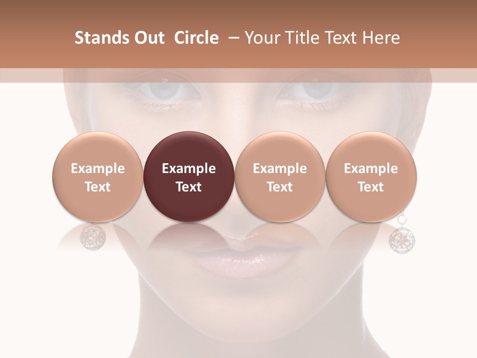 Girls Make Up Beautiful PowerPoint Template