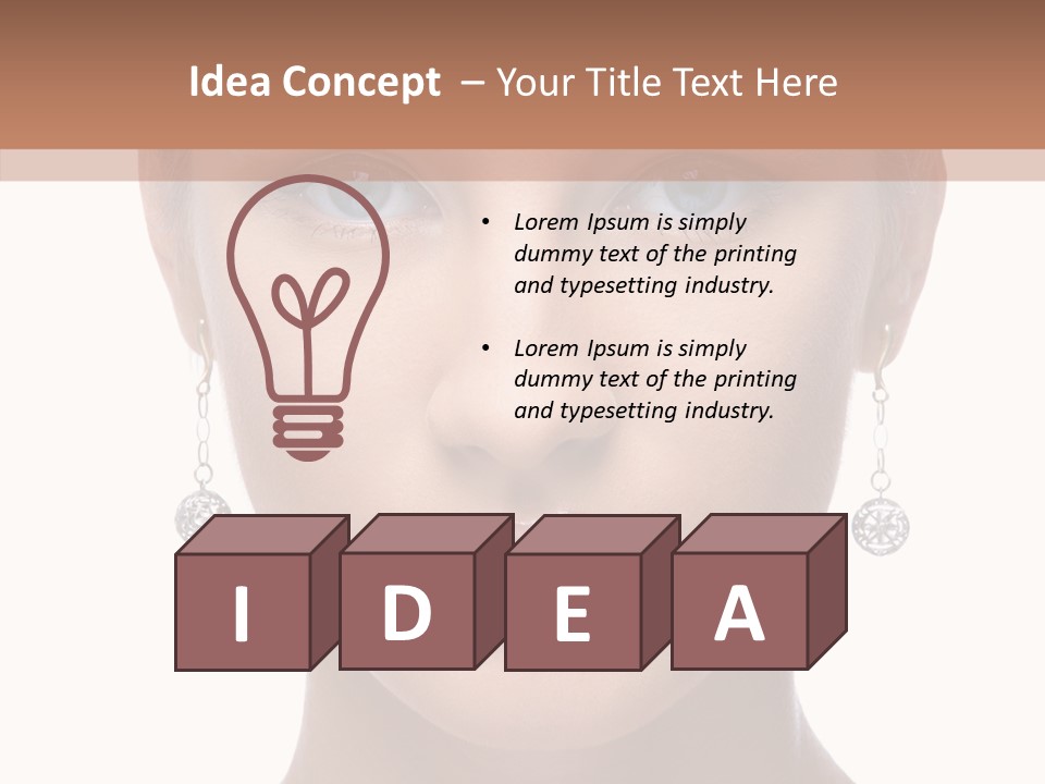 Girls Make Up Beautiful PowerPoint Template