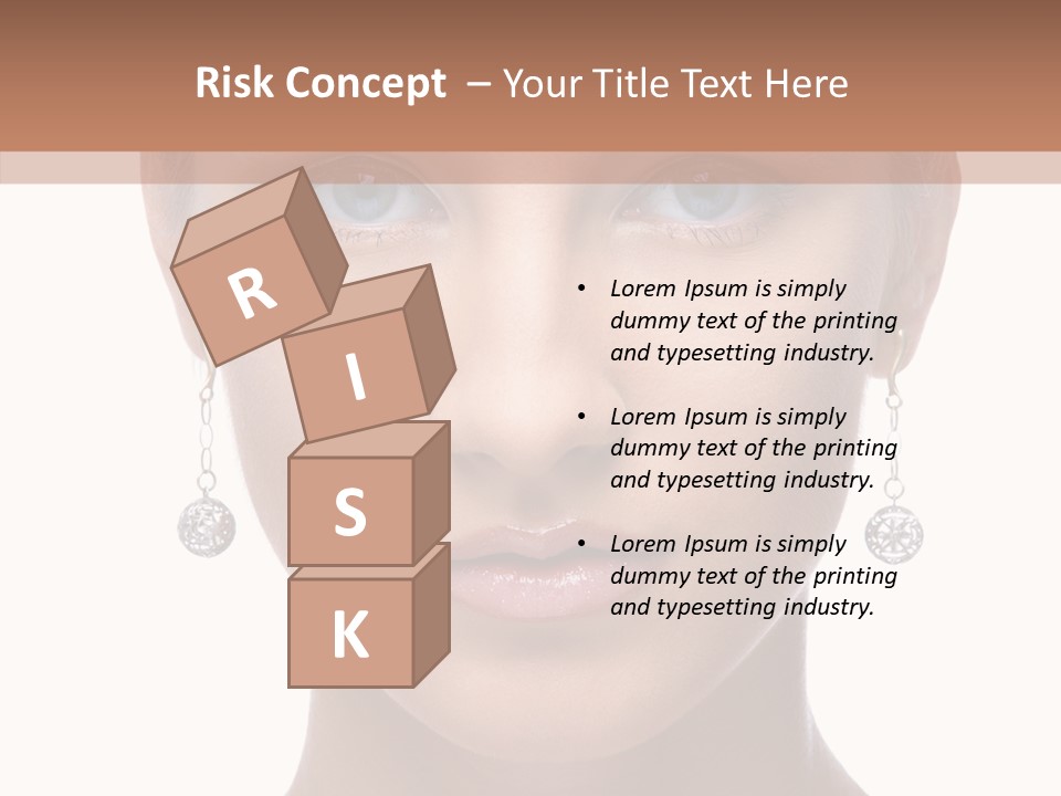 Girls Make Up Beautiful PowerPoint Template