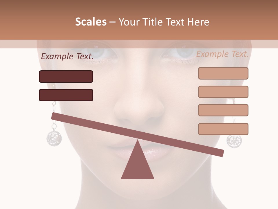Girls Make Up Beautiful PowerPoint Template