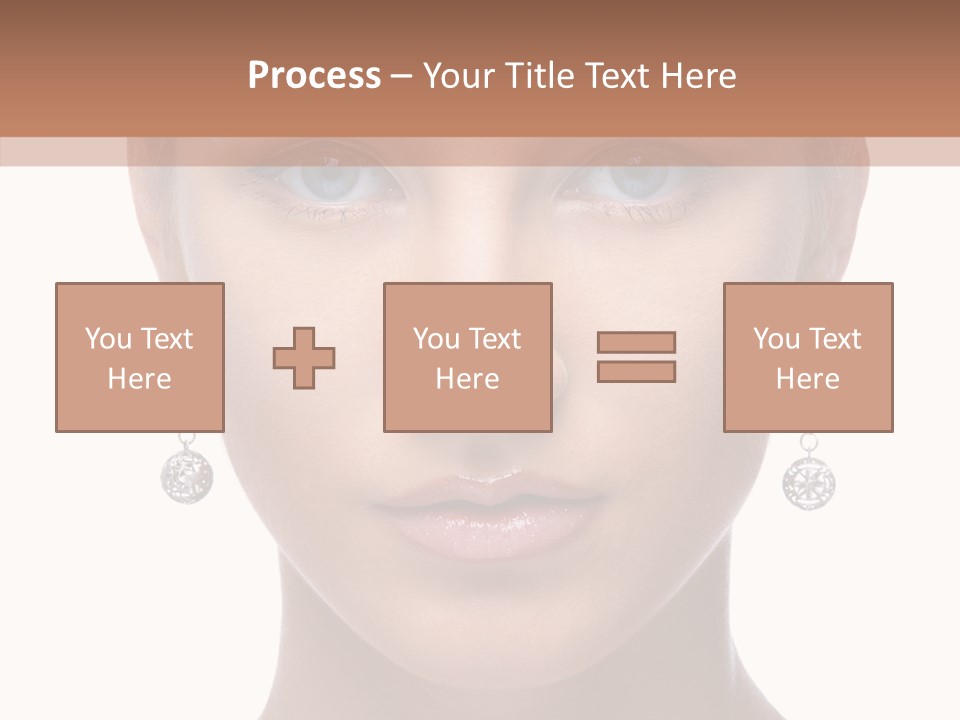 Girls Make Up Beautiful PowerPoint Template