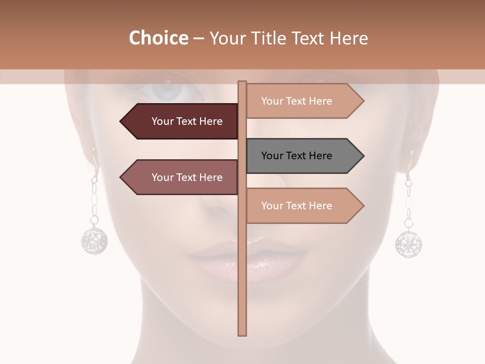 Girls Make Up Beautiful PowerPoint Template