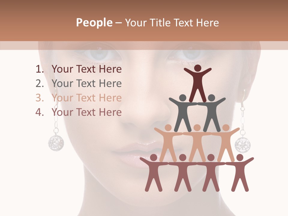 Girls Make Up Beautiful PowerPoint Template