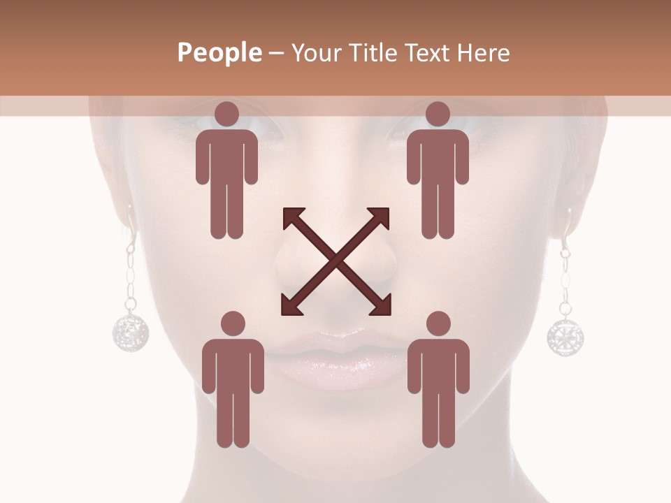 Girls Make Up Beautiful PowerPoint Template