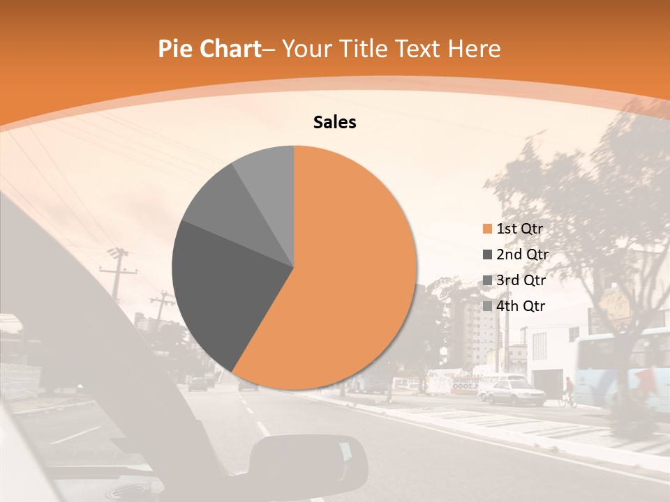 Asphalt Traffic Way PowerPoint Template