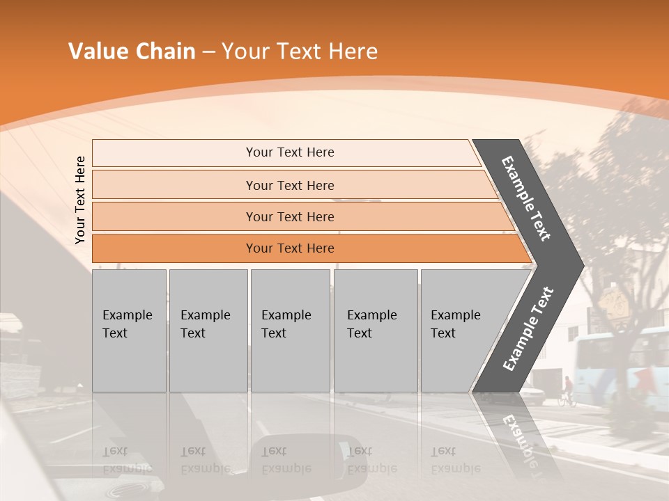 Asphalt Traffic Way PowerPoint Template