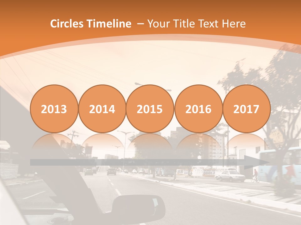 Asphalt Traffic Way PowerPoint Template