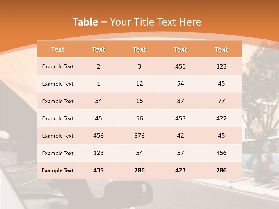 Asphalt Traffic Way PowerPoint Template