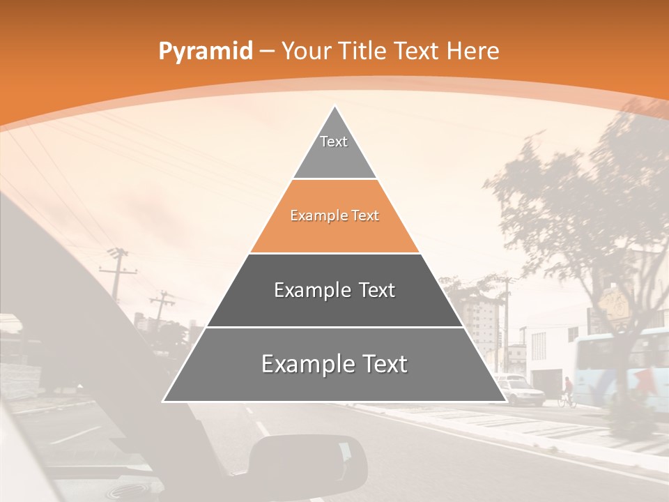 Asphalt Traffic Way PowerPoint Template