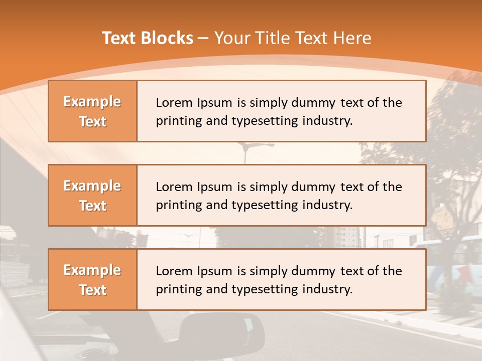 Asphalt Traffic Way PowerPoint Template