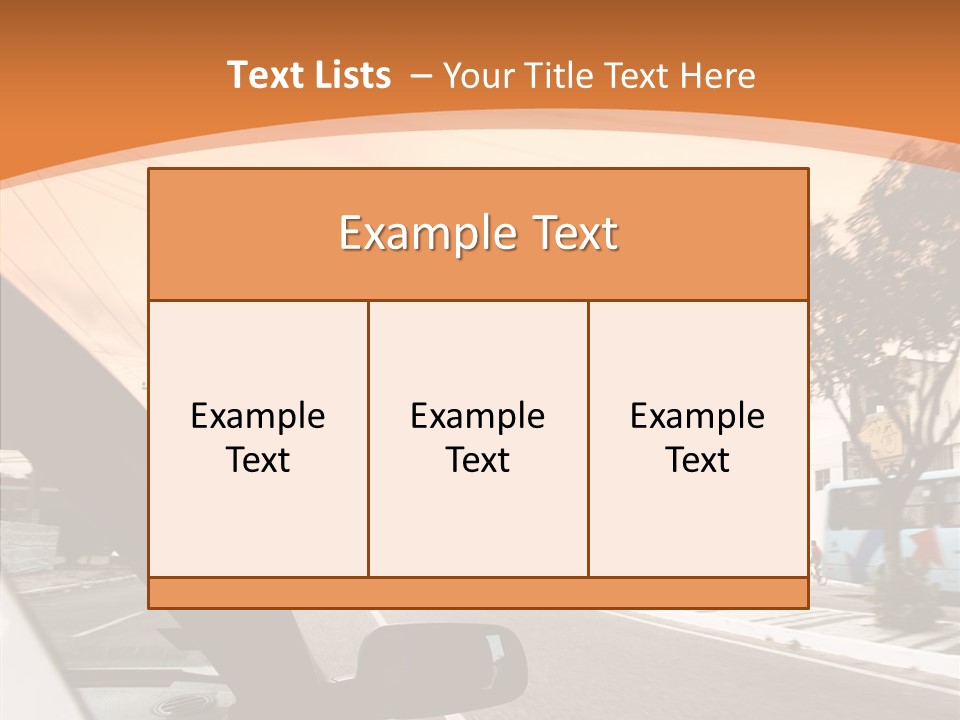 Asphalt Traffic Way PowerPoint Template
