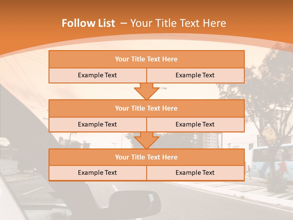 Asphalt Traffic Way PowerPoint Template
